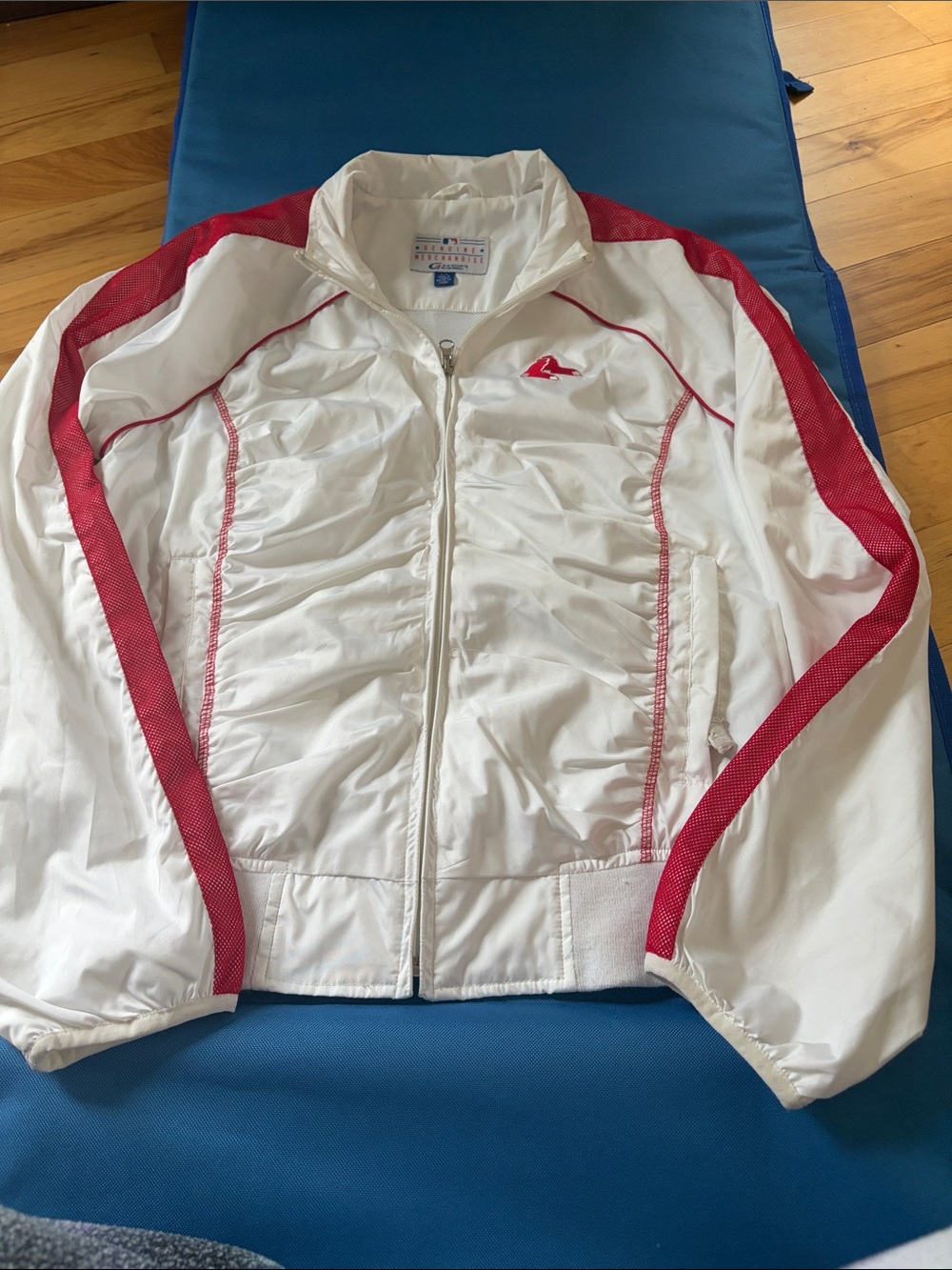 Red Sox Jacket with Red Trim and Logo
